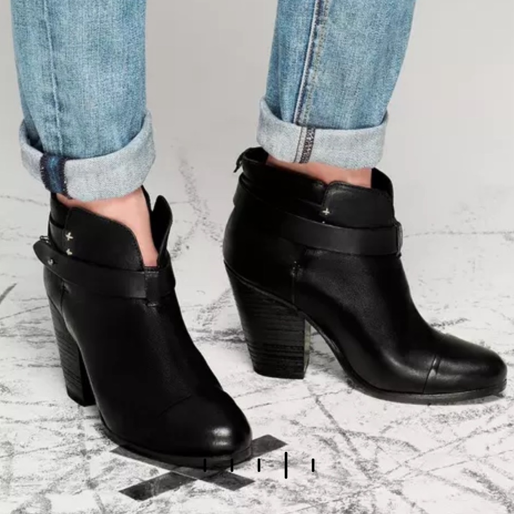 Black Rag & Bone Harrow Boots